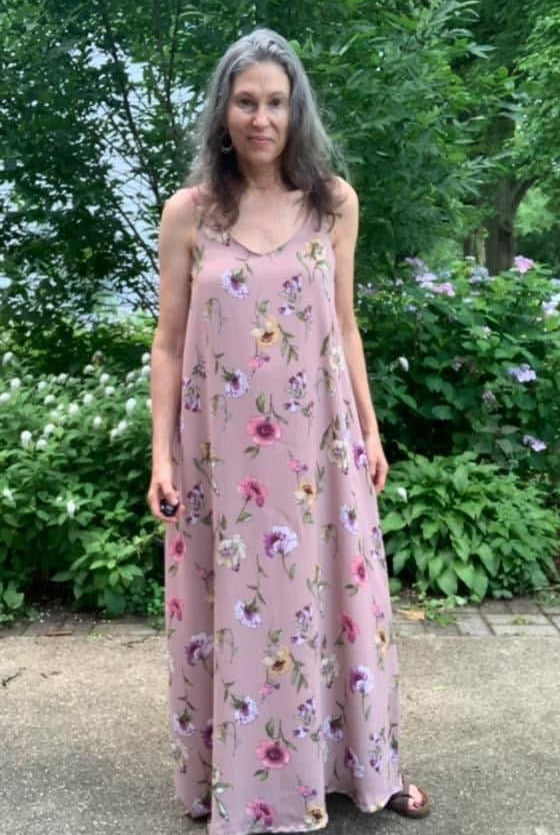 Gloxinia Florals on Pale Desert Rose, Woven. WVP-218 - Boho Fabrics