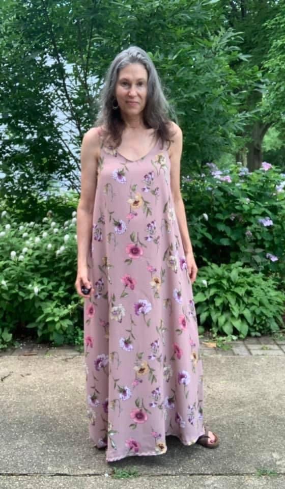 Gloxinia Florals on Pale Desert Rose, Woven. WVP-218 - Boho Fabrics