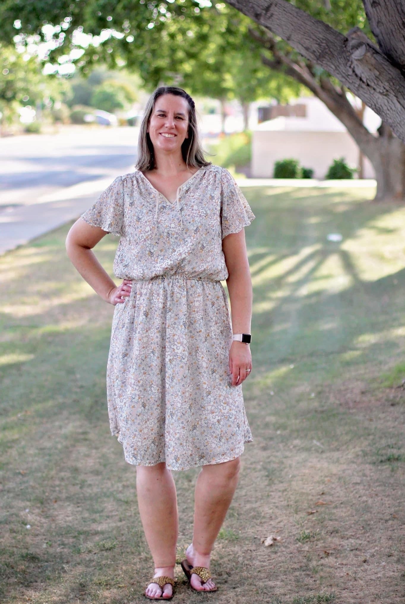 Gold Floral Polka Dots, Chiffon Woven - Boho Fabrics