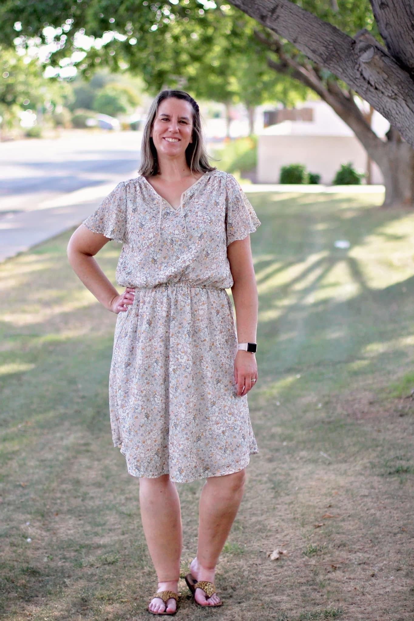 Gold Floral Polka Dots, Chiffon Woven - Boho Fabrics