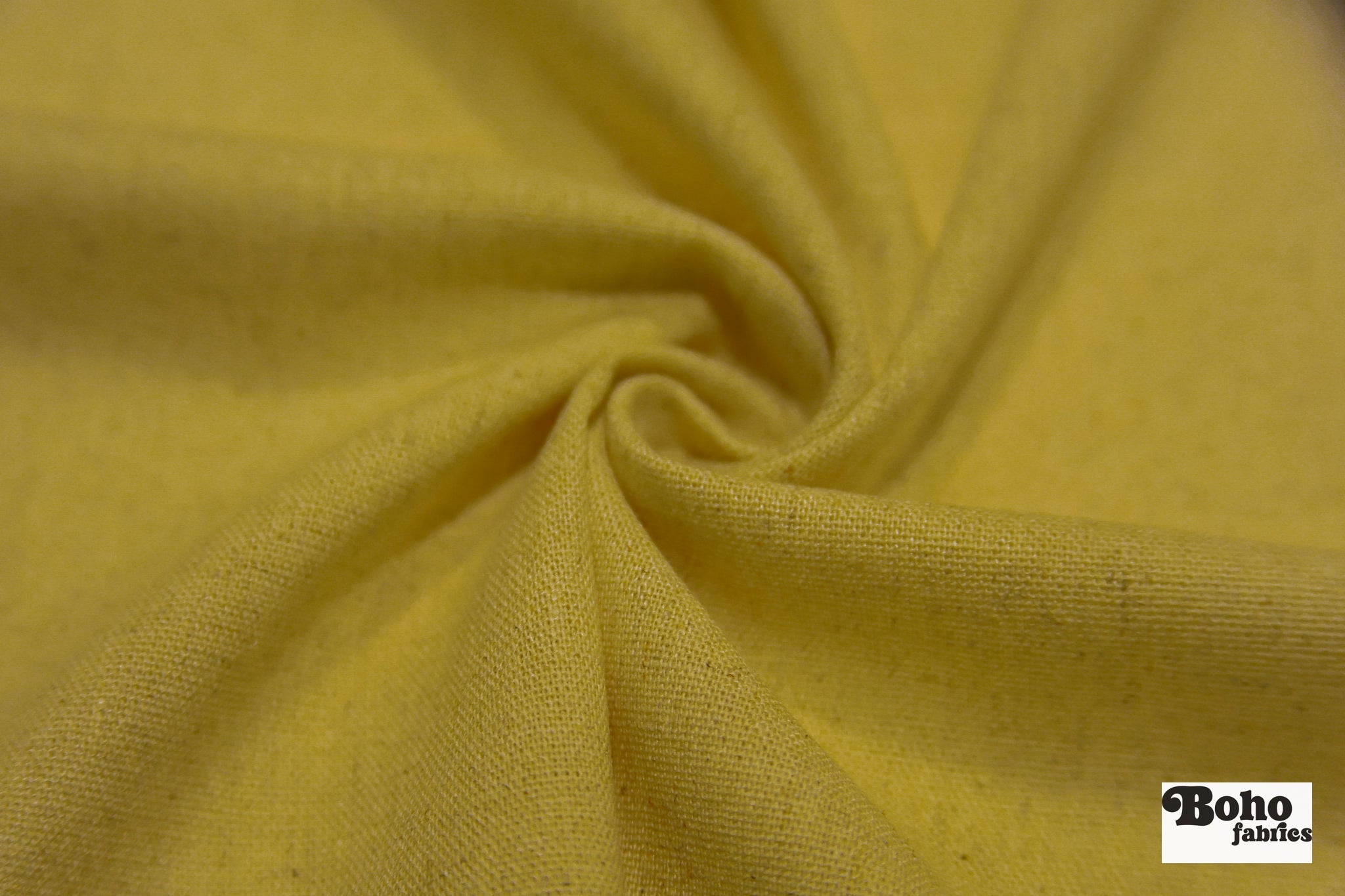 Gold Linen Woven Fabric - Boho Fabrics - Linen, Woven