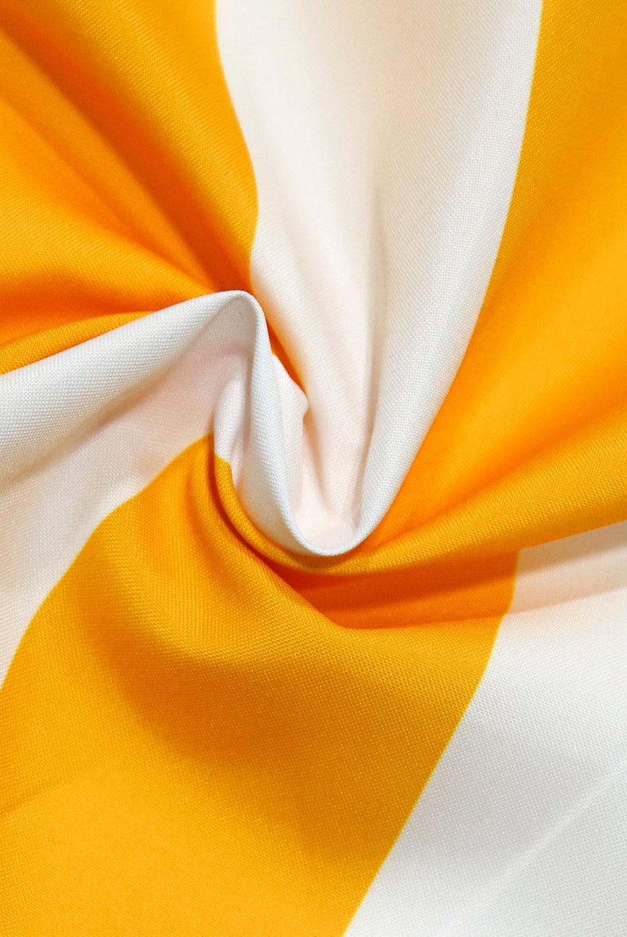 Gold & White, 3" Wide Striped Canvas Woven Fabric - Boho Fabrics - Canvas Fabric