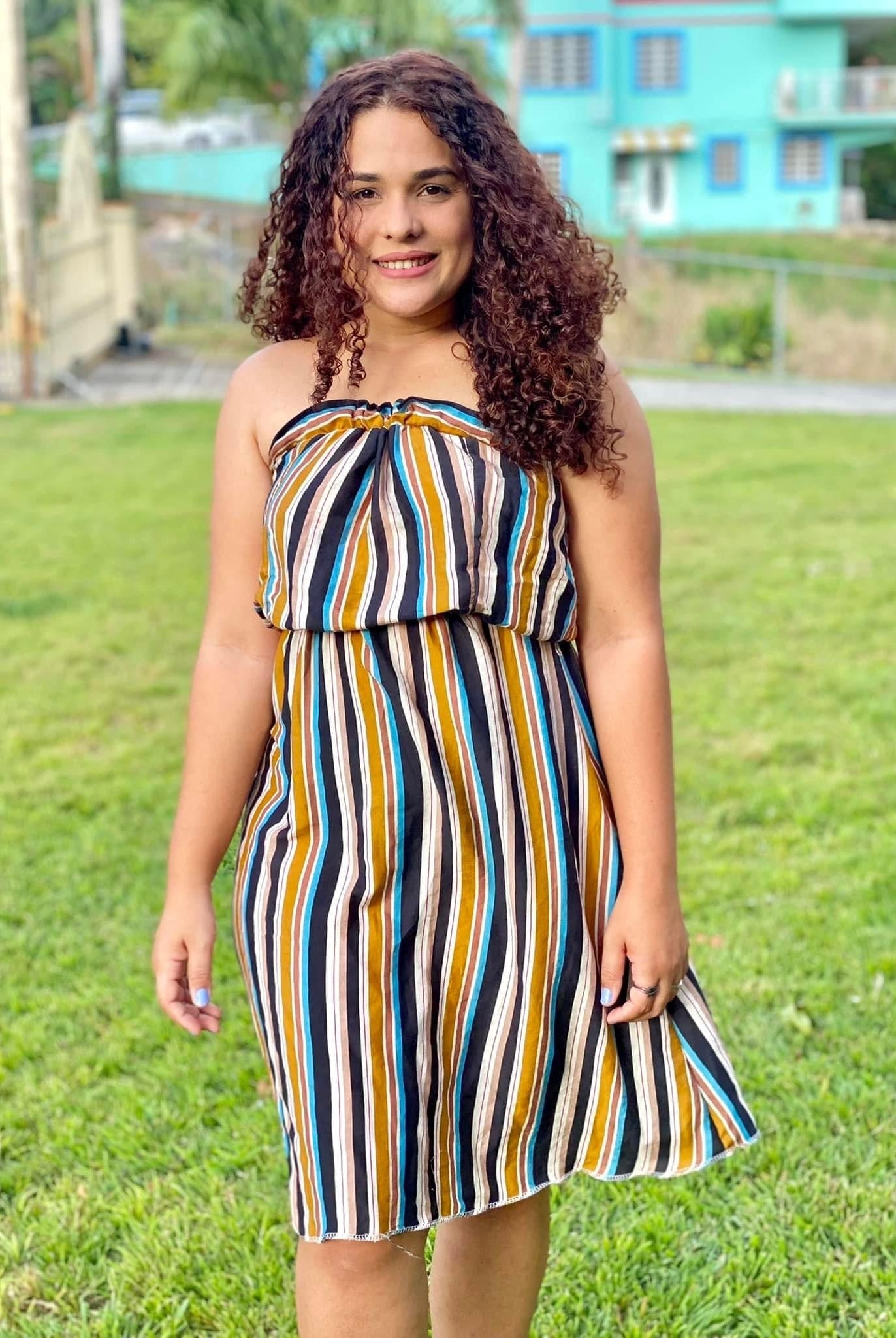 Golden stripes, Silk/Cotton Woven. Stripes run Vertical. WVP-252-YLW - Boho Fabrics