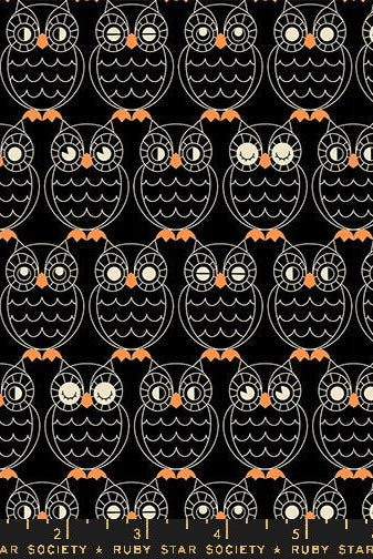 Good Spirits in Black by Ruby Star Society - 100% Cotton Quilting Fabric - RS5140 15 - Boho Fabrics - Quilting Cotton, Woven
