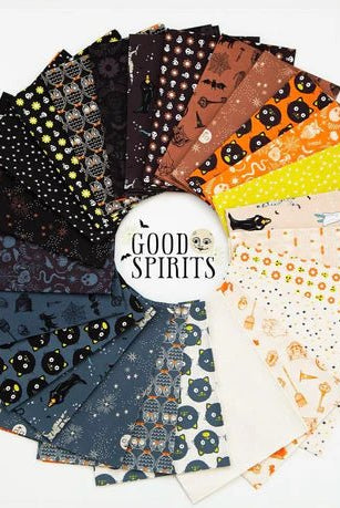 Good Spirits in Black by Ruby Star Society - 100% Cotton Quilting Fabric - RS5141 14G - Boho Fabrics - Quilting Cotton, Woven