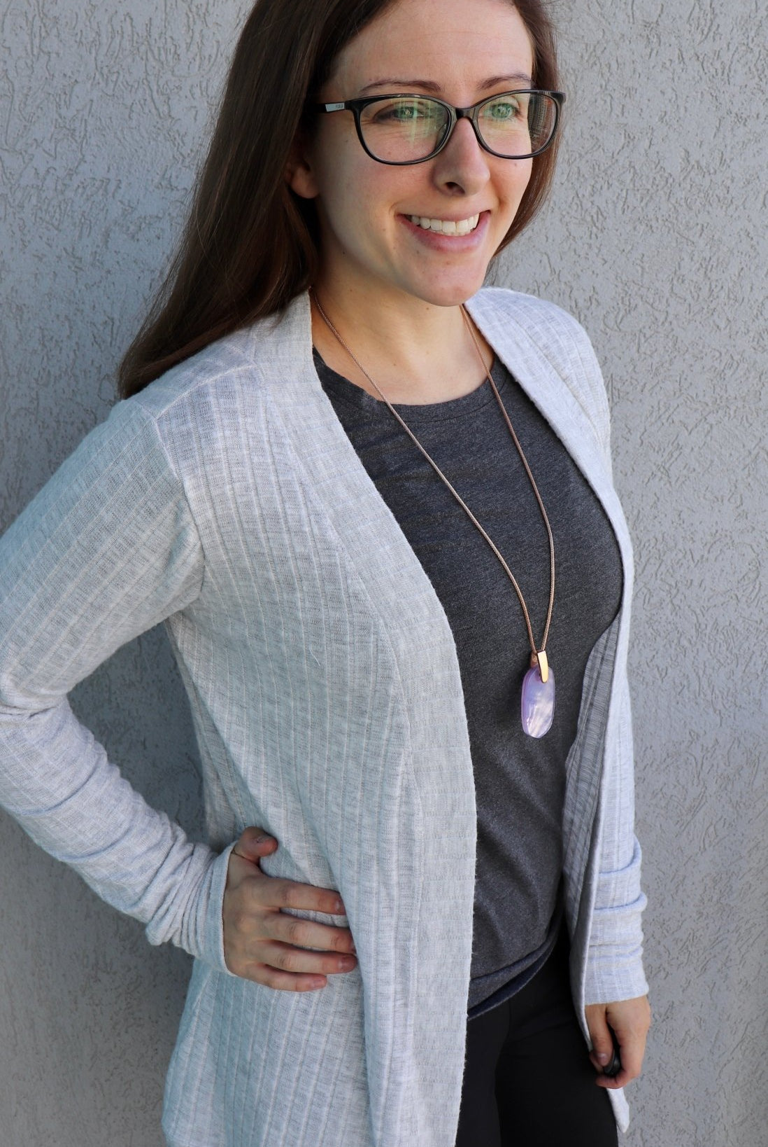 Gray Fog 9x4 Brushed Rib Knit Fabric. BRIB-201-GRY - Boho Fabrics