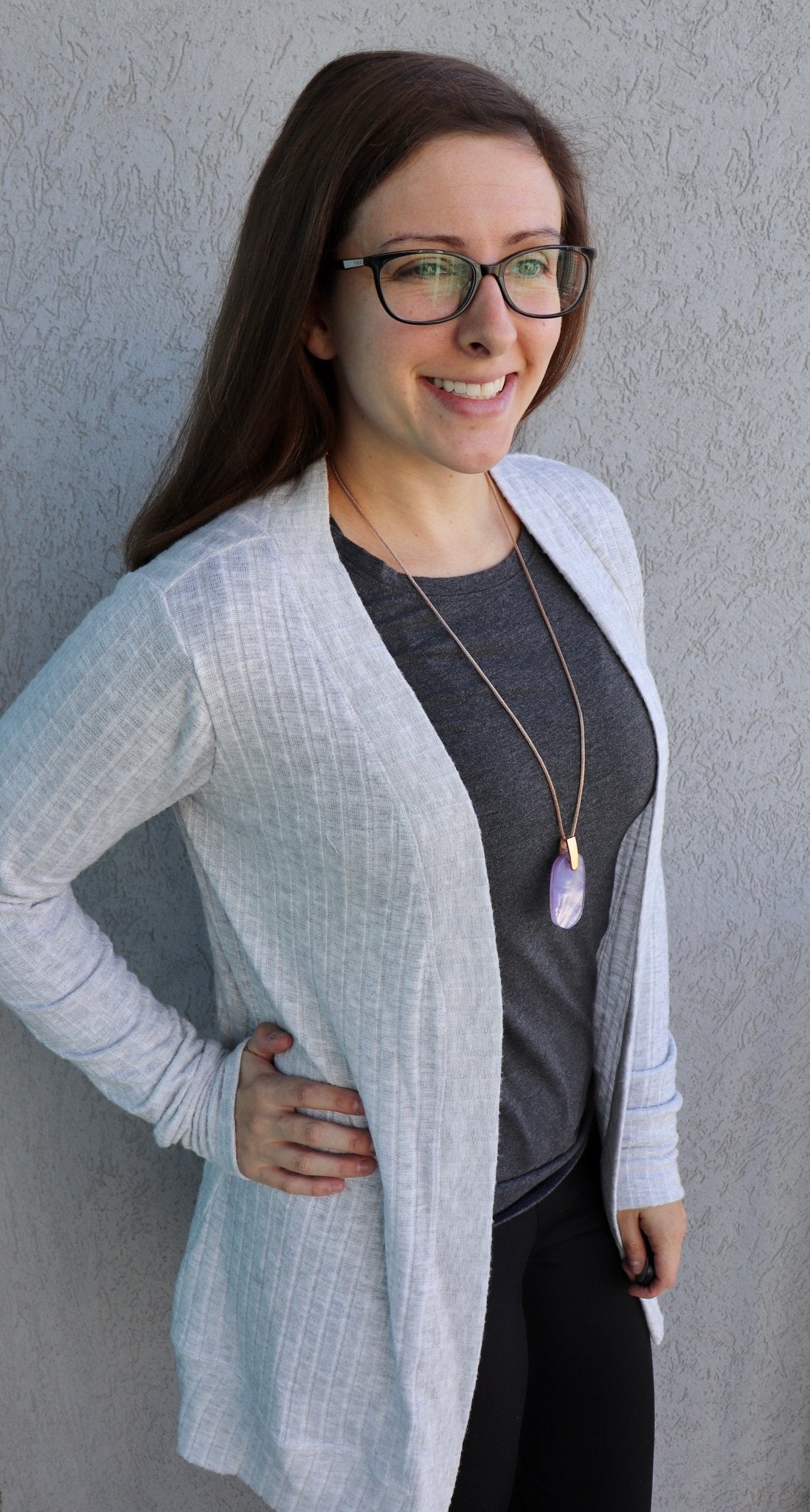 Gray Fog 9x4 Brushed Rib Knit Fabric. BRIB-201-GRY - Boho Fabrics