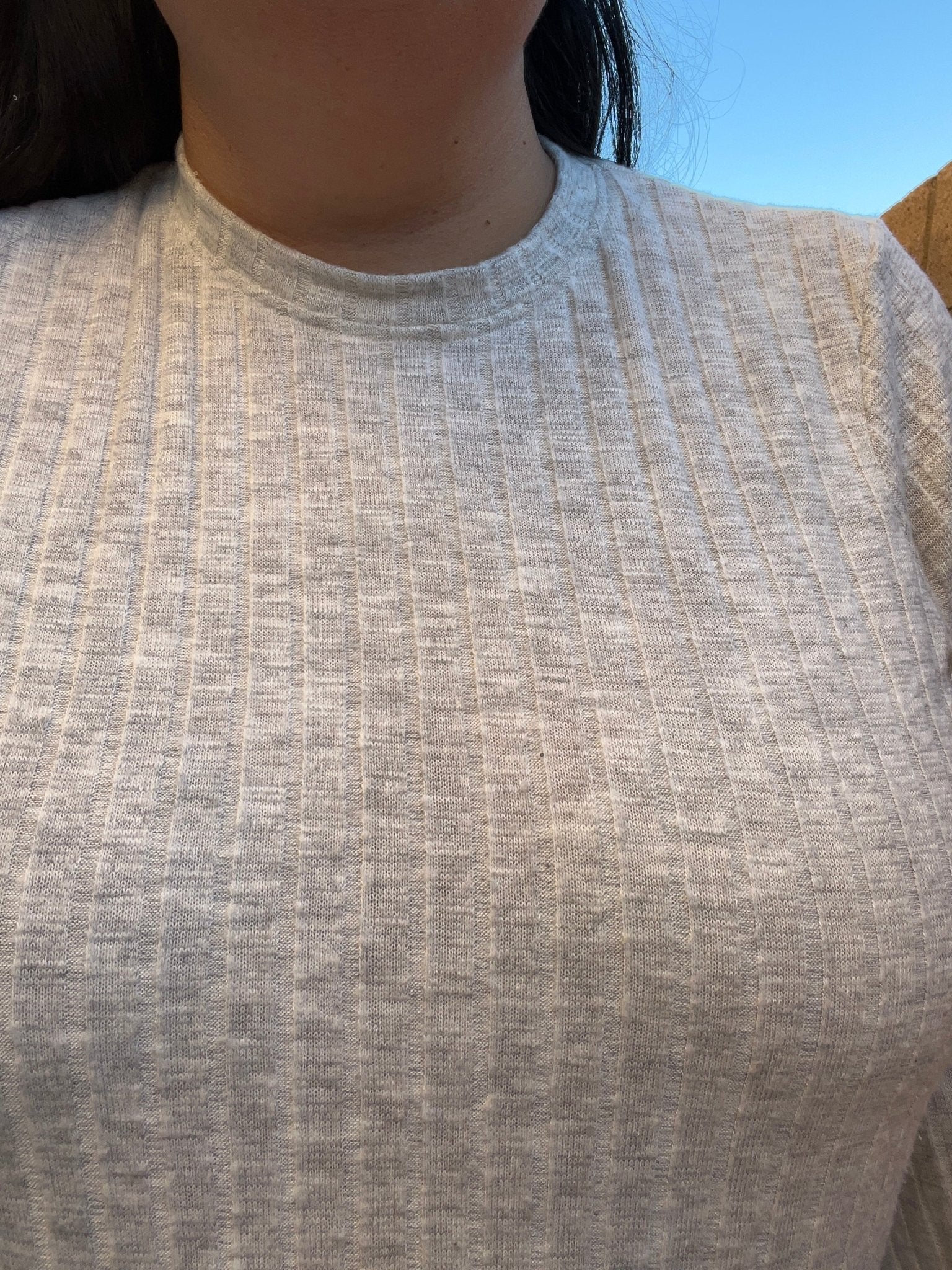 Gray Fog 9x4 Brushed Rib Knit Fabric. BRIB-201-GRY - Boho Fabrics - Rib Solid, Knit Fabric