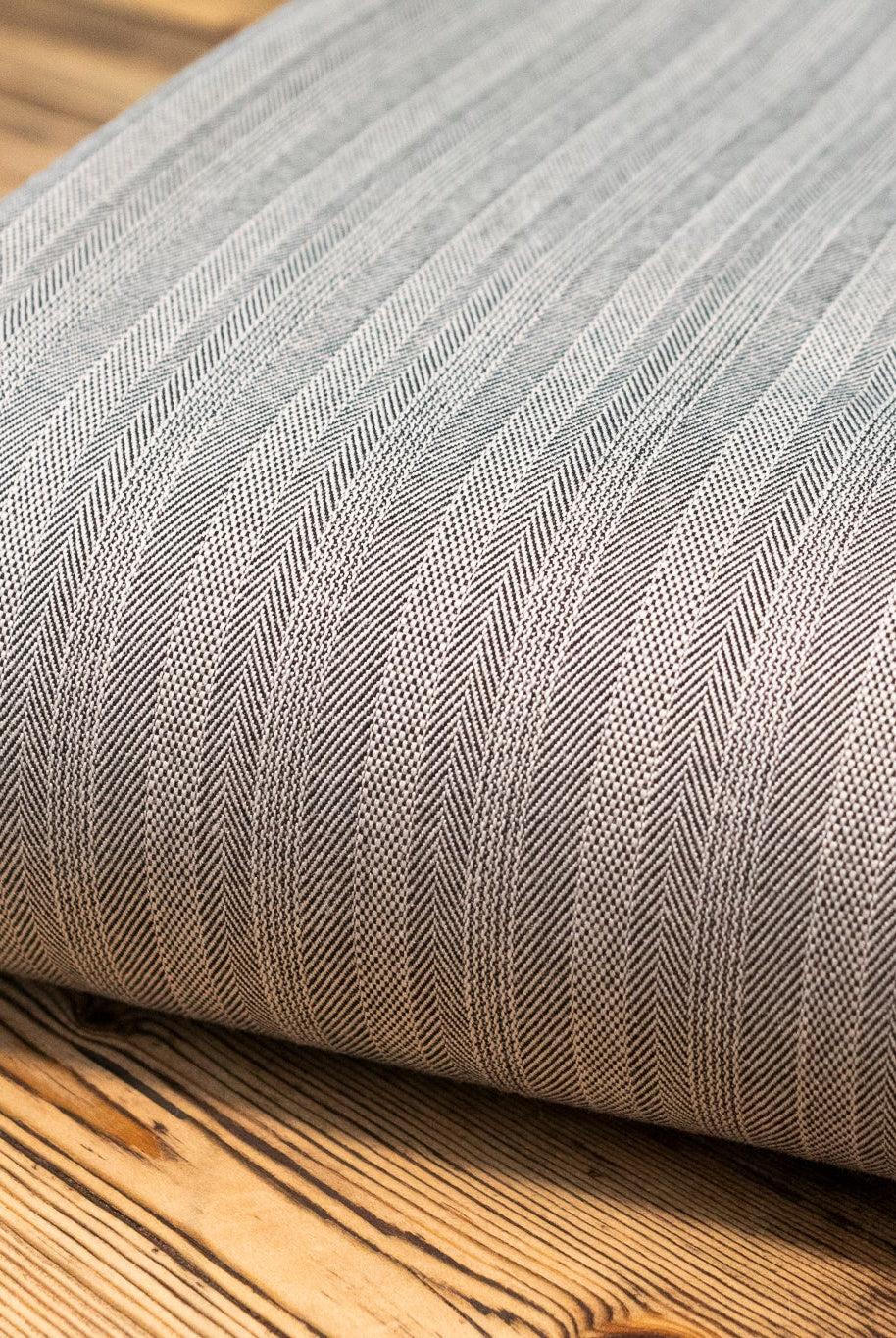 Gray Herringbone Basketweave. Shop Exclusive! - Boho Fabrics - Stretch Woven