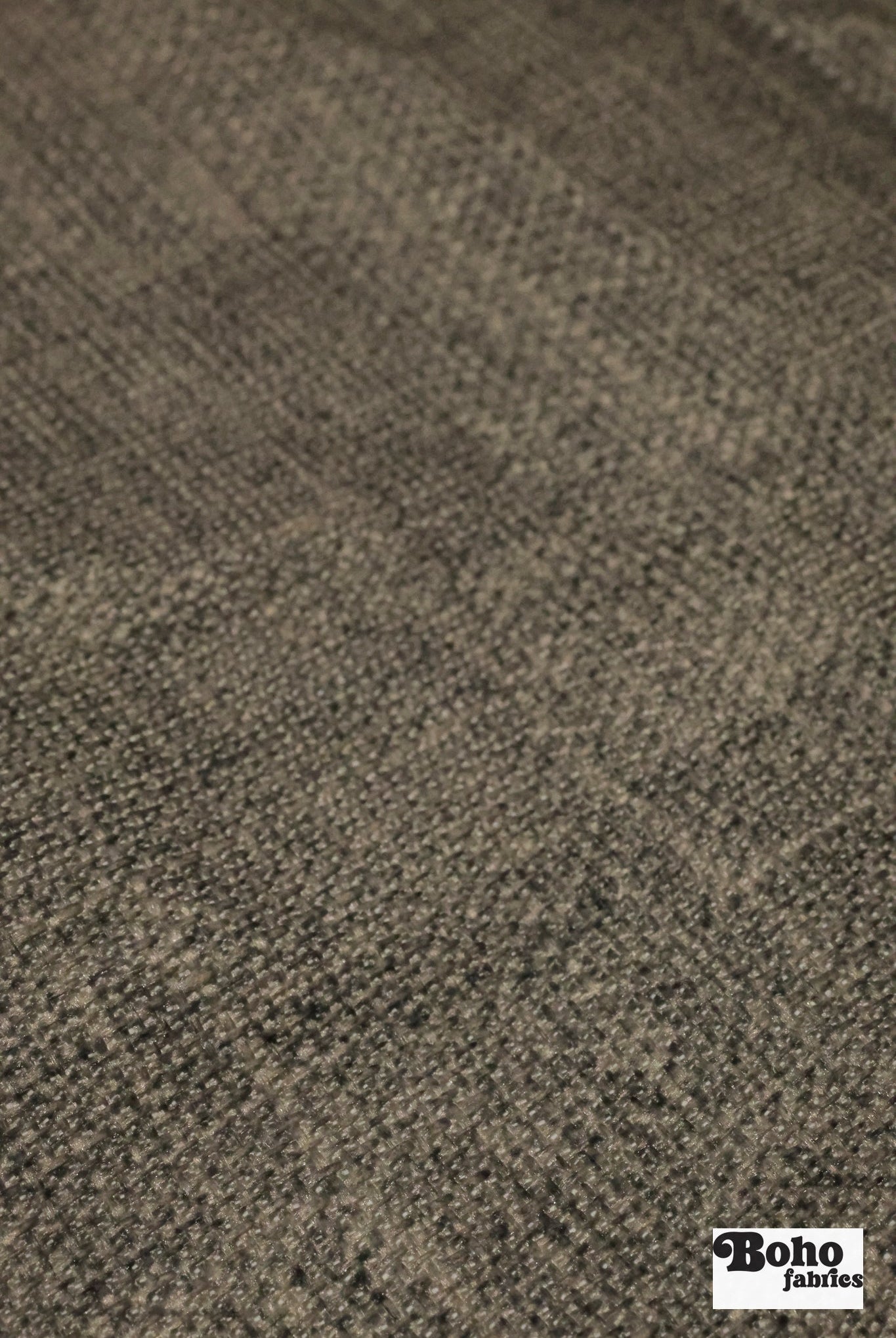 Gray, Textured Upholstery Vinyl Backed Woven Fabric *DEADSTOCK CLOSEOUT* - Boho Fabrics - Woven Fabric