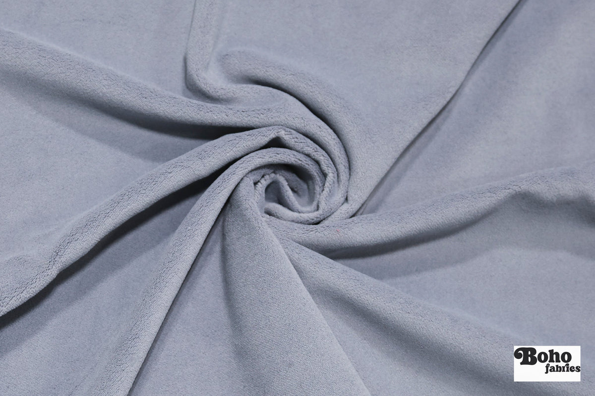 Gray, Velveteen Woven Fabric - Boho Fabrics - Home Dec. & Upholstery Fabric