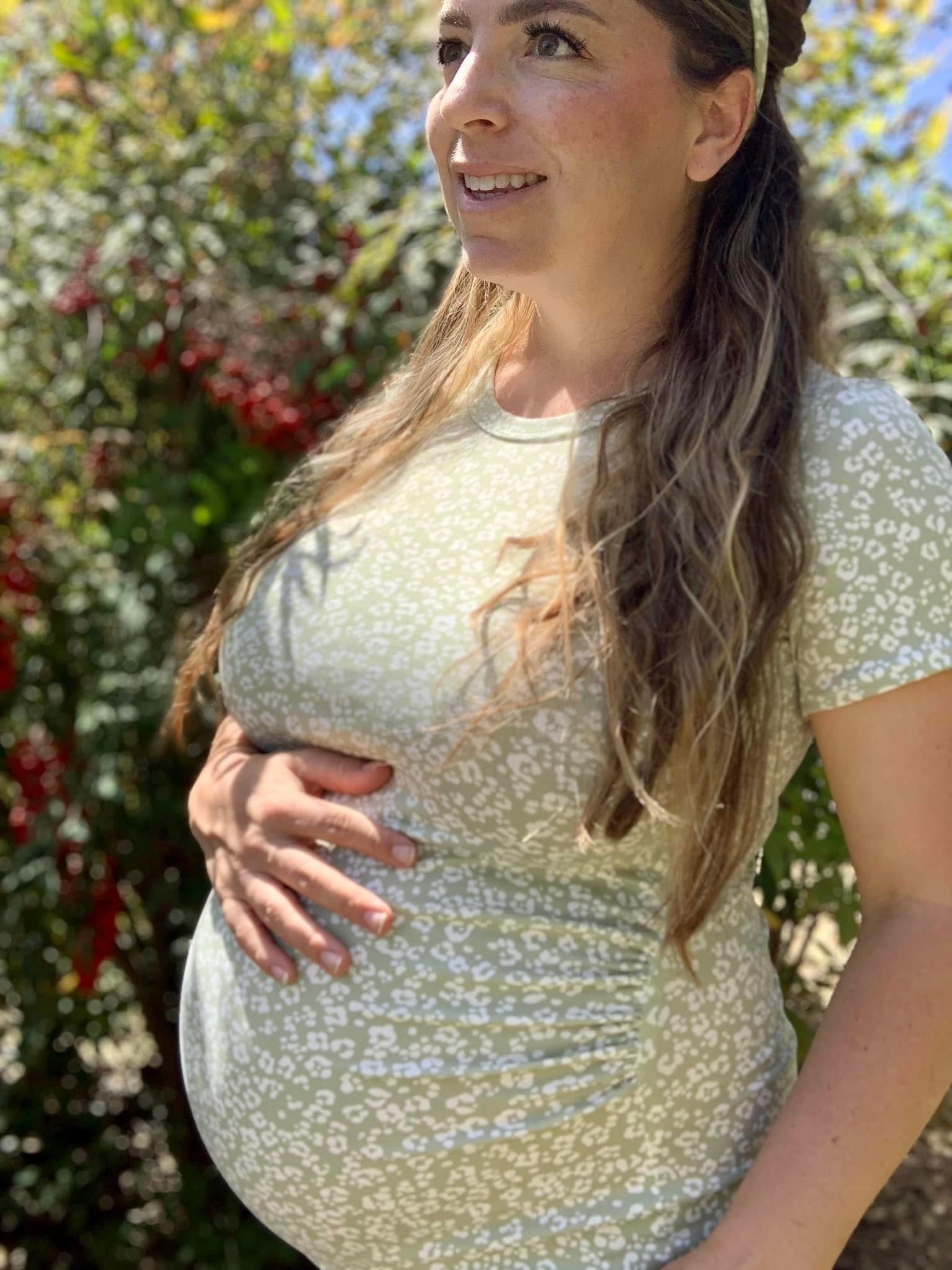 Green Cheetah, Double Brushed Poly Knit Fabric - Boho Fabrics