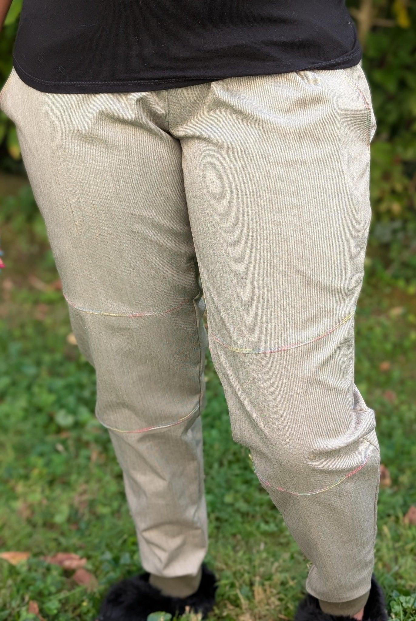 Green, Stretch Woven Fabric - Boho Fabrics - Stretch Woven Fabric