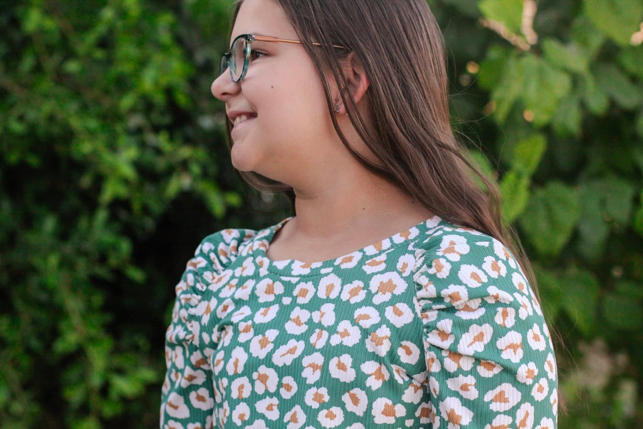 Green Teal Leopard, Printed Rib Knit Fabric - Boho Fabrics