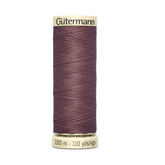 Gutermann Sew - All Polyester Thread – 110 yd – Deep Mauve (356) - Boho Fabrics - Thread