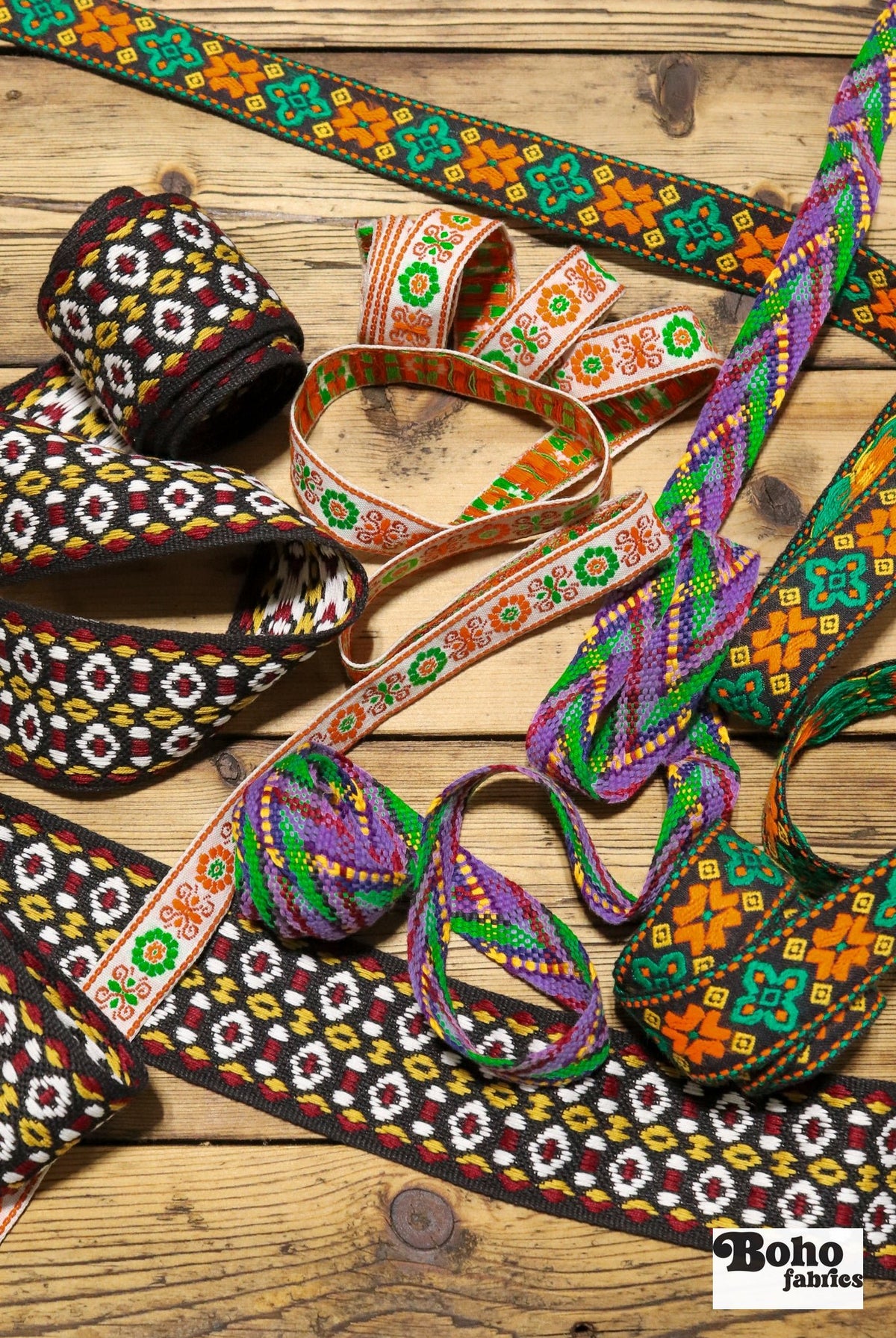 Hallow's Eve Delight, Vintage Trim Pack 🎃 - Boho Fabrics - Trims