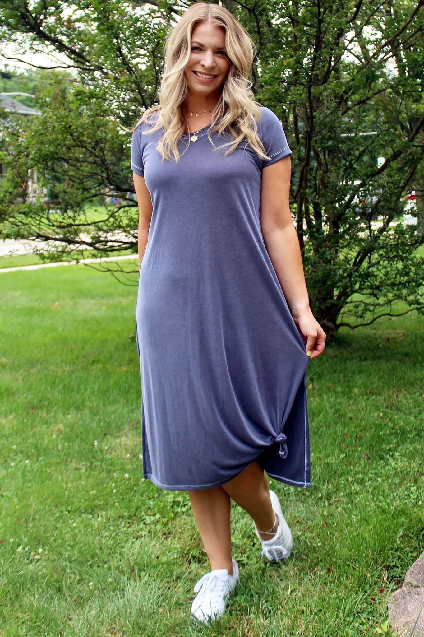 Harbor Blue, Cupro Rib Knit. CUP.R-112-BLU - Boho Fabrics