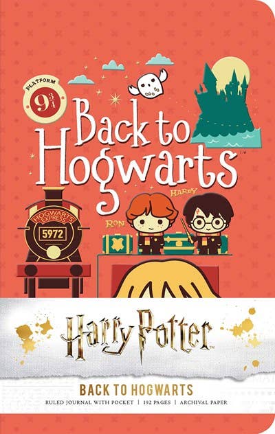 Harry Potter: Back To Hogwarts Ruled Pocket Journal - Boho Fabrics - Journals & Stationery