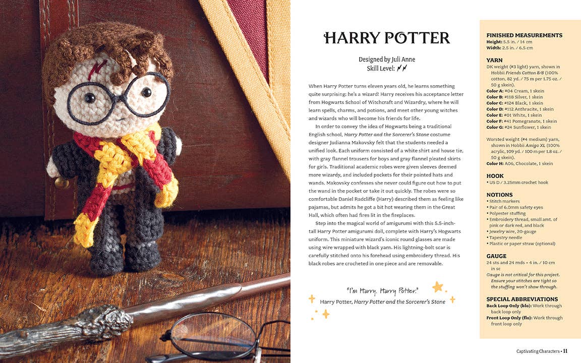 Harry Potter: The Official Book of Crochet Amigurumi (SALE!) - Boho Fabrics -