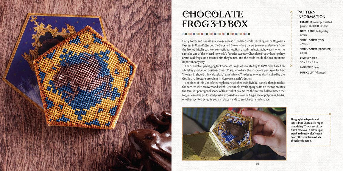 Harry Potter: The Official Hogwarts Book of Cross - Stitch - Boho Fabrics -