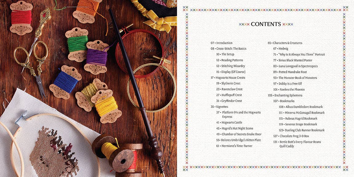 Harry Potter: The Official Hogwarts Book of Cross - Stitch - Boho Fabrics -