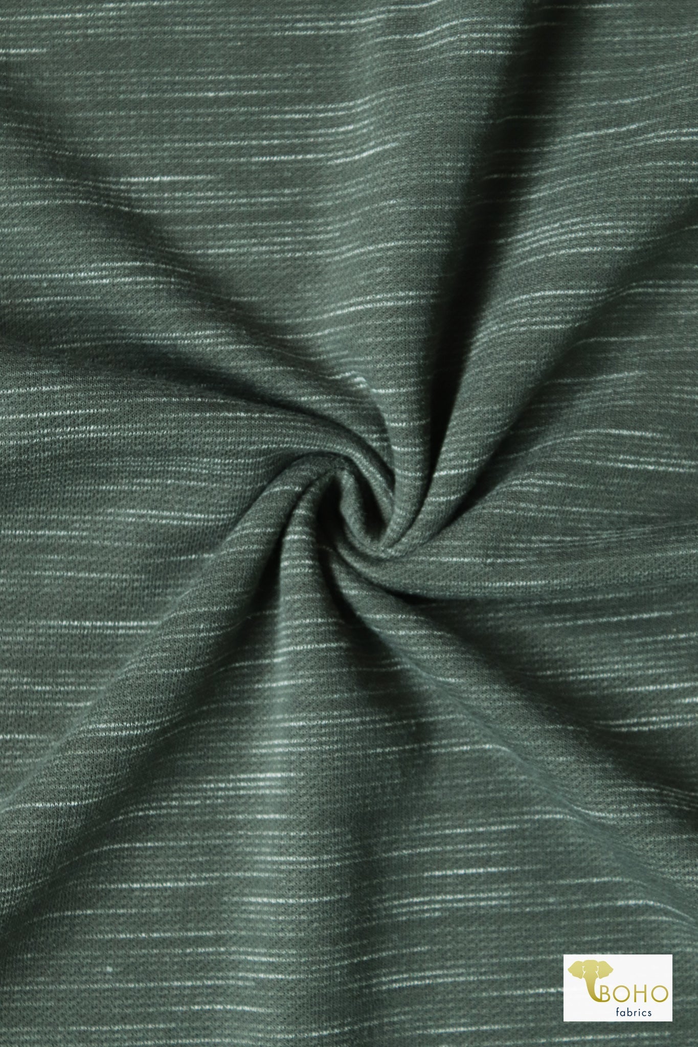 Heather Green Sweatshirt Fleece, Sweatshirt Fleece - Boho Fabrics