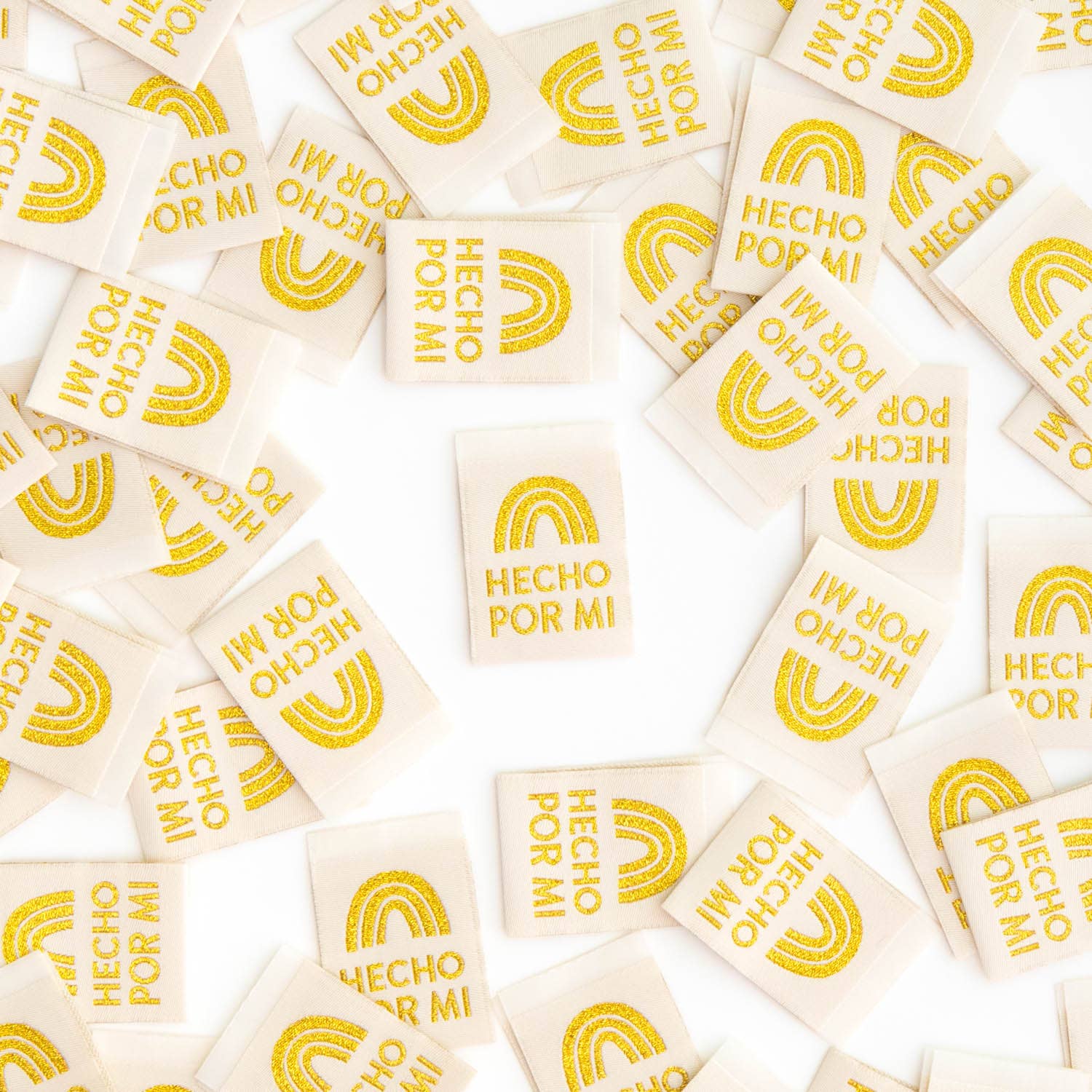 Hecho Por Mi - Sewing Woven Clothing Label Tags - Boho Fabrics -