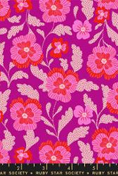 Hello Alice in Berry by Sarah Watts for Ruby Star Society – 100% Cotton Fabric – RS2126 13 - Boho Fabrics - Quilting Cotton, Woven