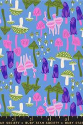 Hello Alice in Lindley Blue by Sarah Watts for Ruby Star Society – 100% Cotton Fabric – RS2124 13 - Boho Fabrics - Quilting Cotton, Woven