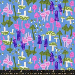 Hello Alice in Lindley Blue by Sarah Watts for Ruby Star Society – 100% Cotton Fabric – RS2124 13 - Boho Fabrics - Quilting Cotton, Woven