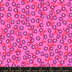 Hello Alice in Lipstick by Sarah Watts for Ruby Star Society – 100% Cotton Fabric – RS2128 13 - Boho Fabrics - Quilting Cotton, Woven
