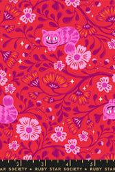 Hello Alice in Ruby by Sarah Watts for Ruby Star Society – 100% Cotton Fabric – RS2123 12 - Boho Fabrics - Quilting Cotton, Woven