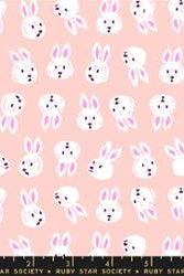 Hello Alice in Vintage Pink by Sarah Watts for Ruby Star Society – 100% Cotton Fabric – RS2125 11 - Boho Fabrics - Quilting Cotton, Woven