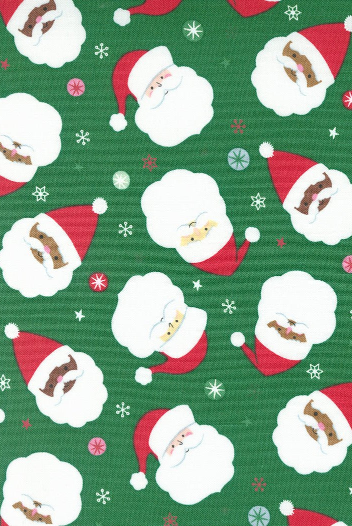 Hello Holidays in Evergreen by Moda - 100% Cotton Quilting Fabric - 35370 15 - Boho Fabrics - Quilting Cotton, Woven
