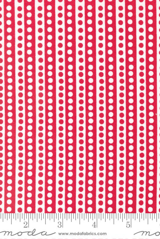 Hello Holidays in Snow Red Scarf by Moda - 100% Cotton Quilting Fabric - 35375 21 - Boho Fabrics - Quilting Cotton, Woven