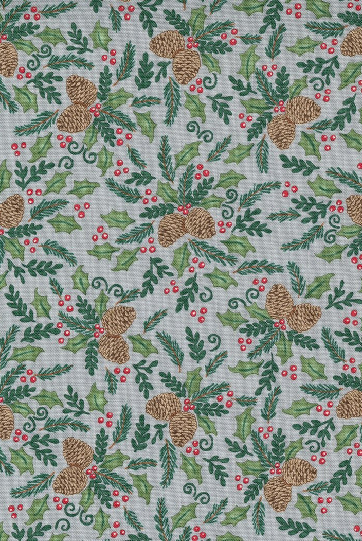 Home Sweet Holidays Grey 56004 16 Moda 1 - Boho Fabrics - Quilting Cotton, Woven