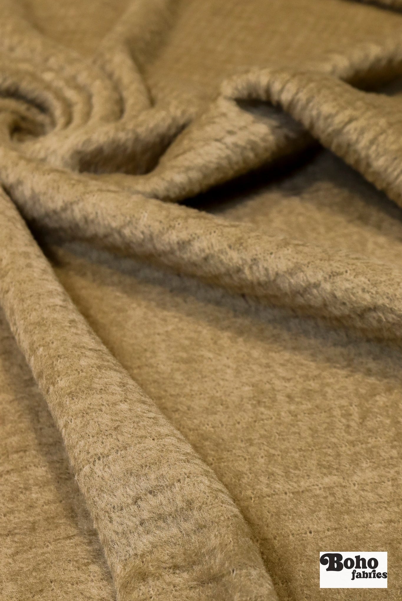Honey, High Loft Grid Fleece Fabric by Polartec, - Boho Fabrics - Performance Fabrics