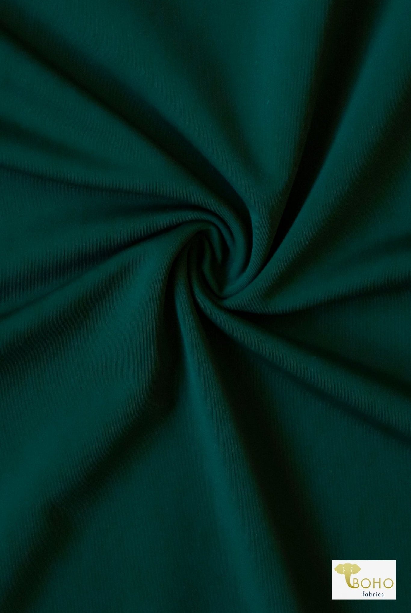 Hunter Green, Swim Solid Knit Fabric - Boho Fabrics