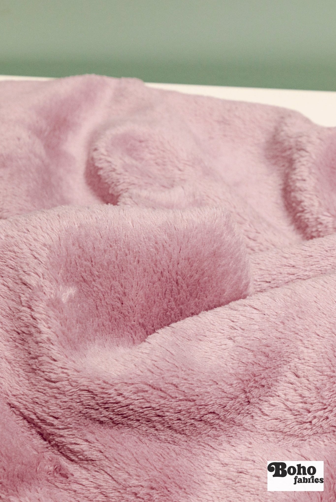 Ice Pink, Classic Double - Velour High Loft Fleece Fabric by Polartec 2nds - Boho Fabrics - Performance Fabrics
