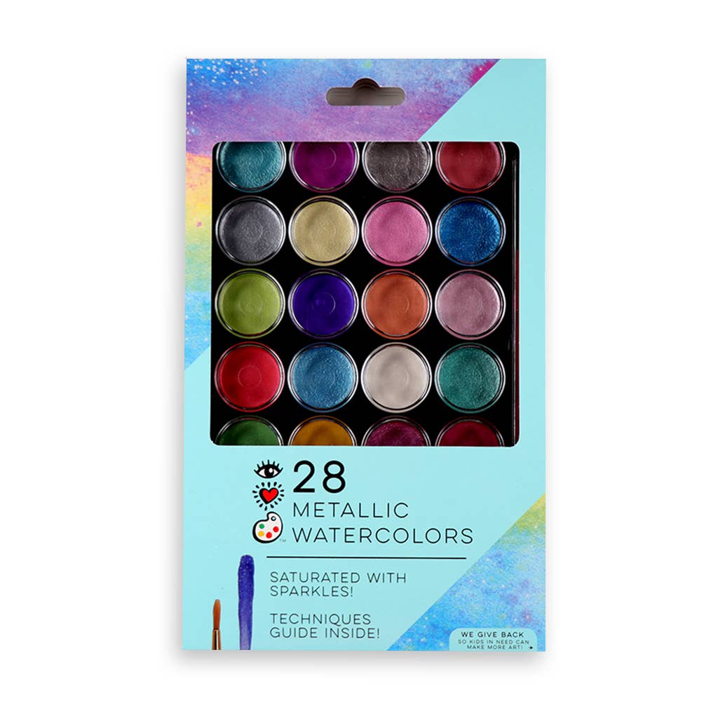 IHeartArt 28 Metallic Watercolors - Boho Fabrics -