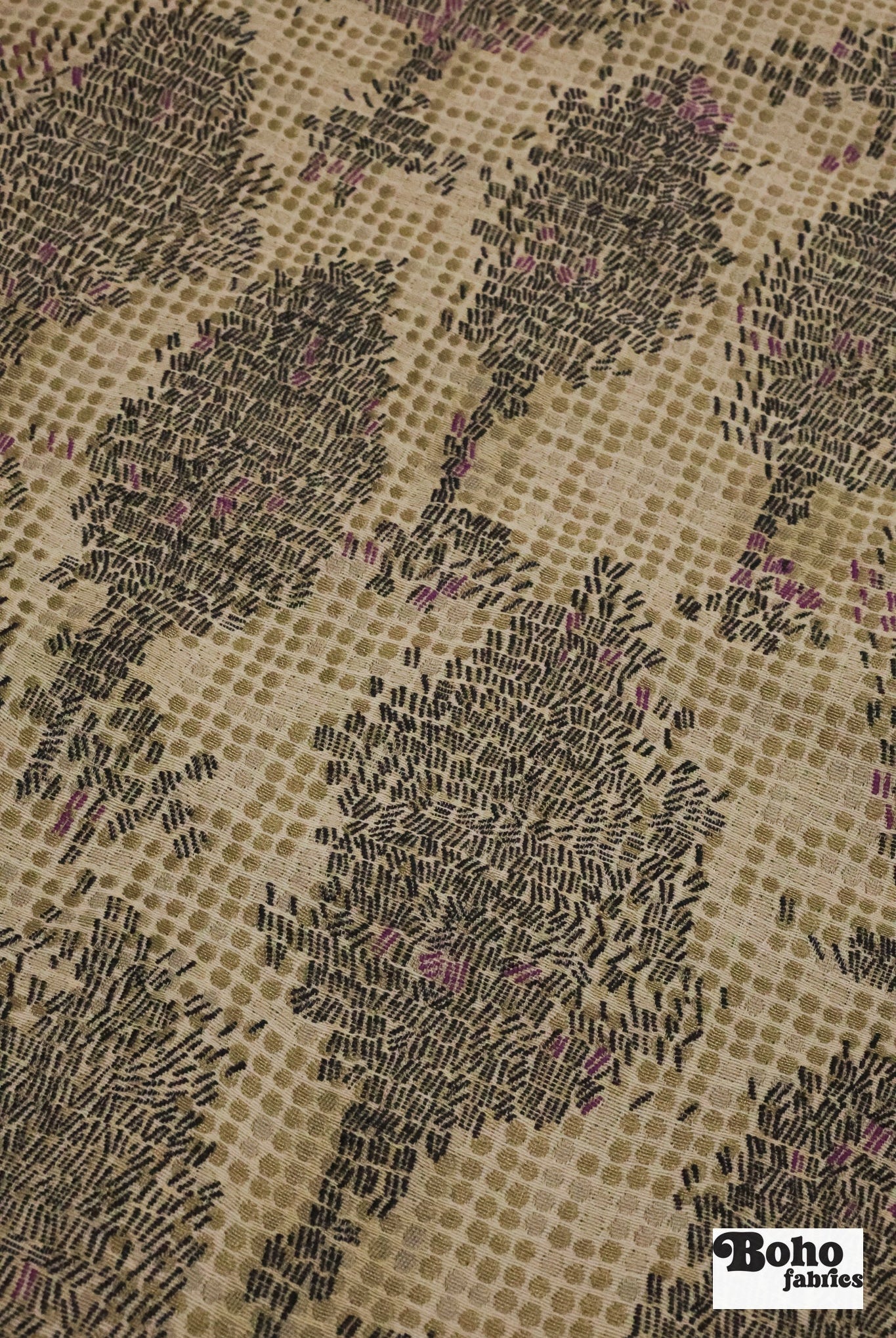 Impressionist Forest Jacquard Woven Fabric - Boho Fabrics - Jacquard, Woven