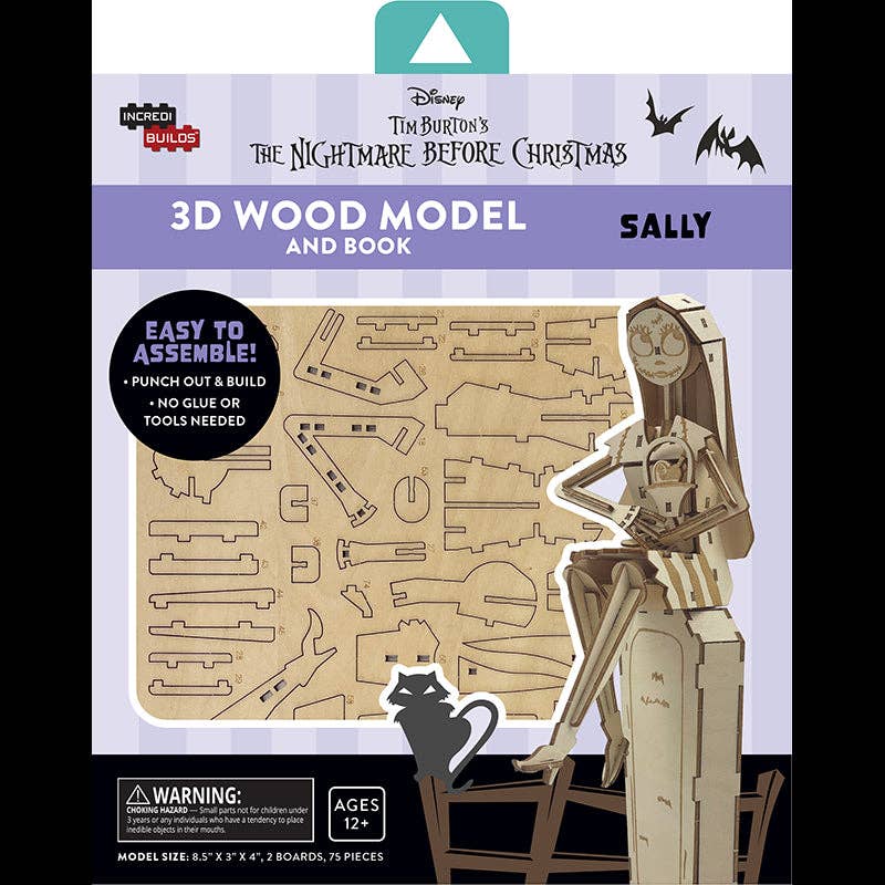 IncrediBuilds: Nightmare Before Christmas: Sally Book & Kit - Boho Fabrics -
