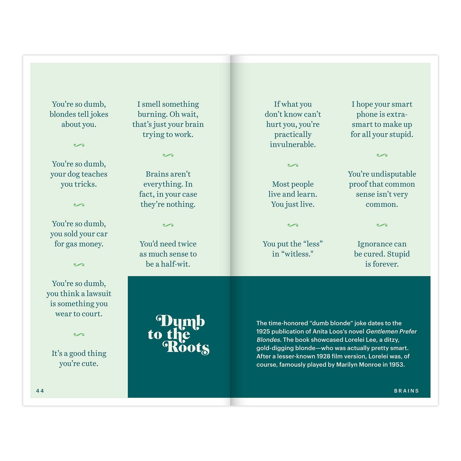 Insults & Comebacks Lines for All Occasions: (Pre - Order) - Boho Fabrics - Book