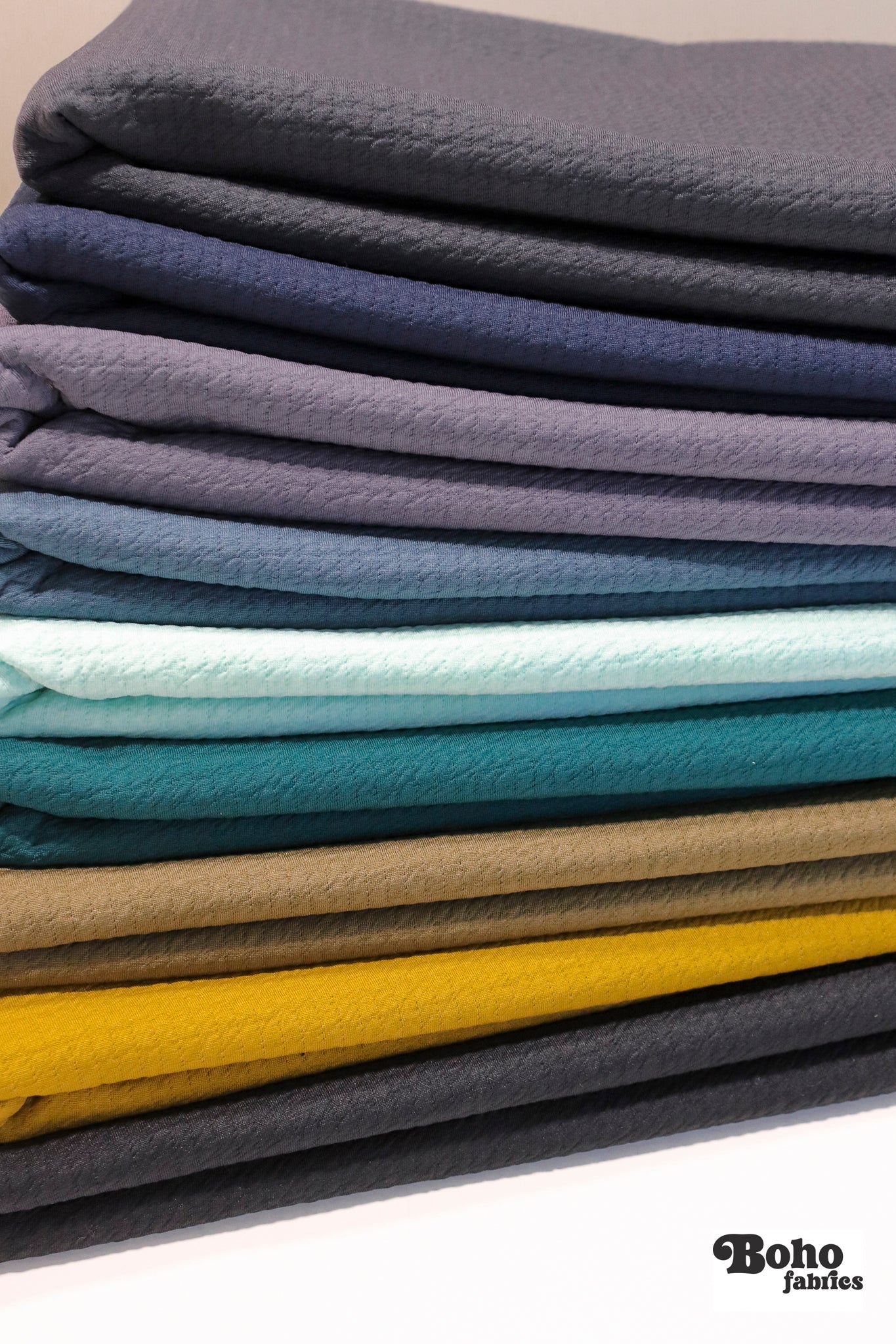 Iron Gray, Polartec Power Air. Insulating Eco - Friendly, Performance Knit Fabric - Boho Fabrics - Performance Fabrics