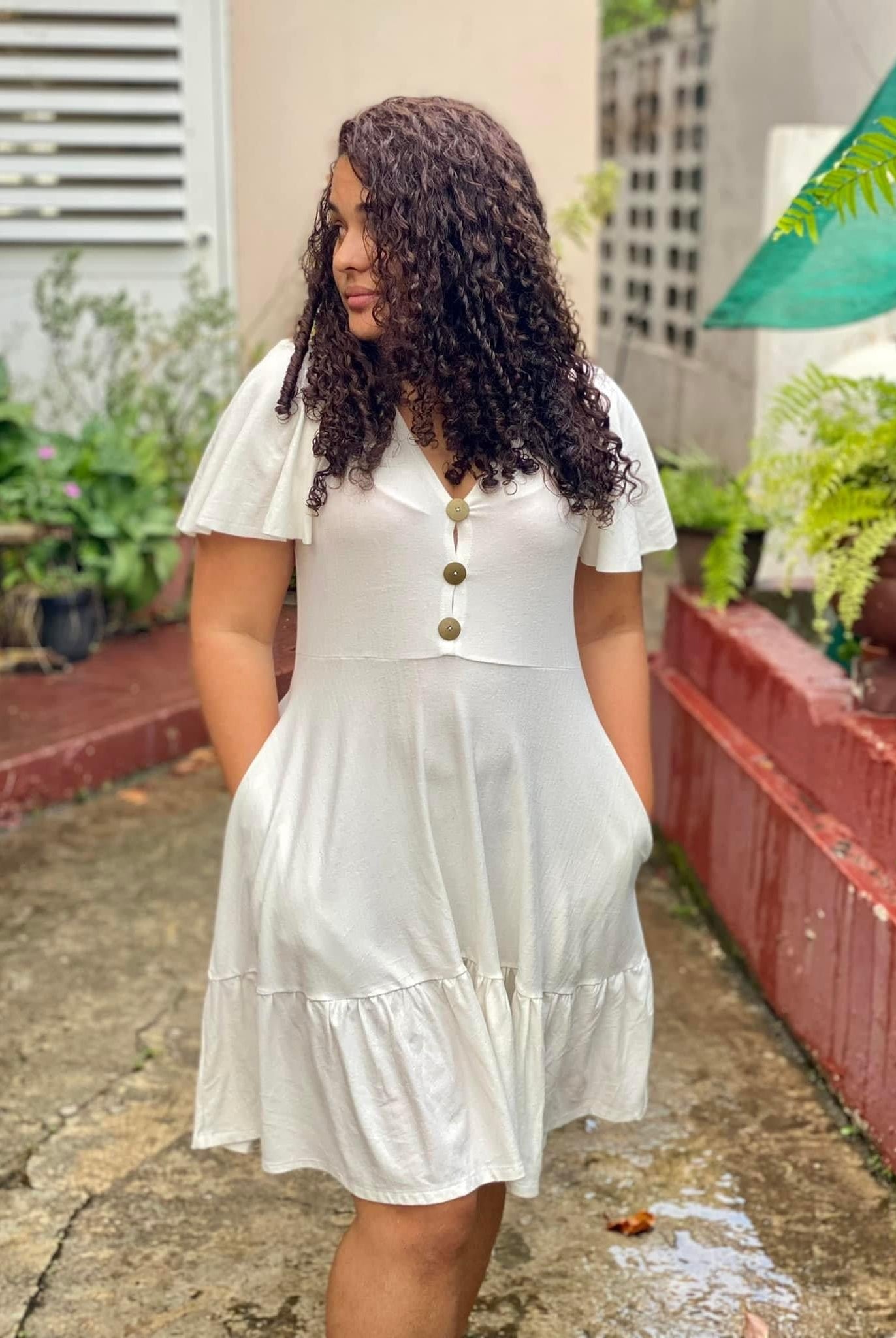 Ivory, Brushed Rayon Spandex - Boho Fabrics