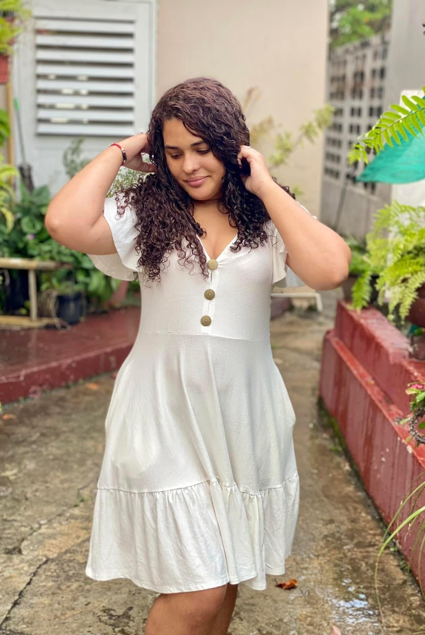 Ivory, Brushed Rayon Spandex - Boho Fabrics