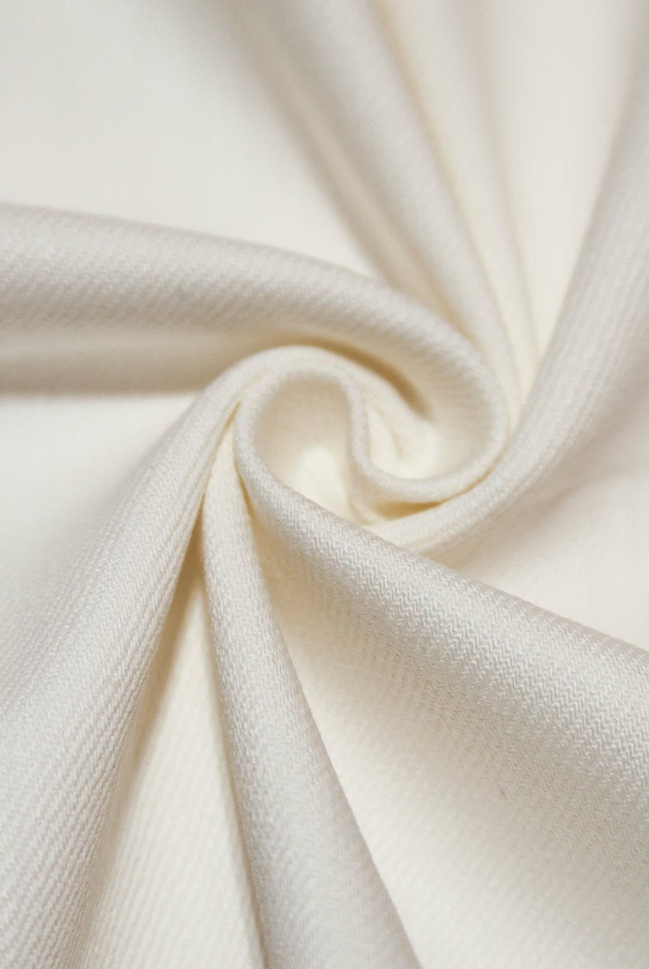 Ivory Cotton Twill Woven Fabric - Boho Fabrics - Twill, Woven