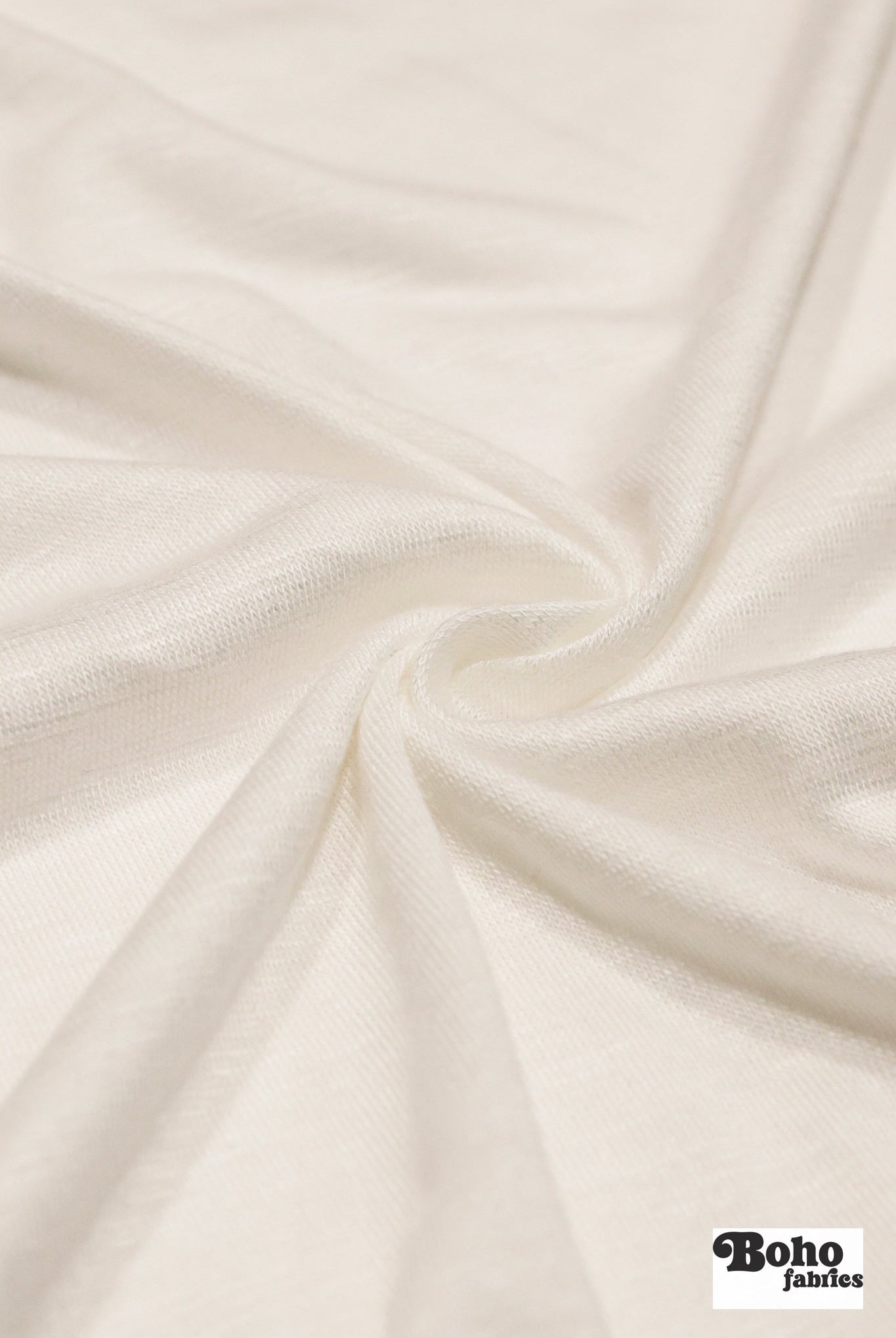 Ivory Rayon Spandex Knit Fabric - Boho Fabrics - Rayon Jersey Solid, Knit Fabric