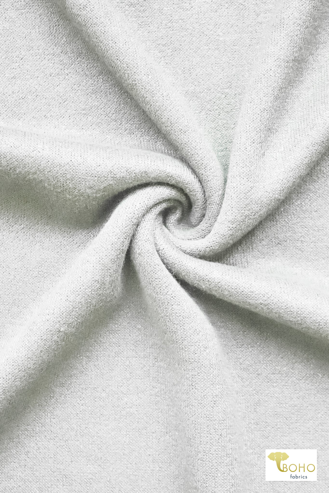Ivory Solid, "Cashmere" Sweater Knit Fabric. (PRE - ORDER) - Boho Fabrics - Sweater Solids, Knit Fabric