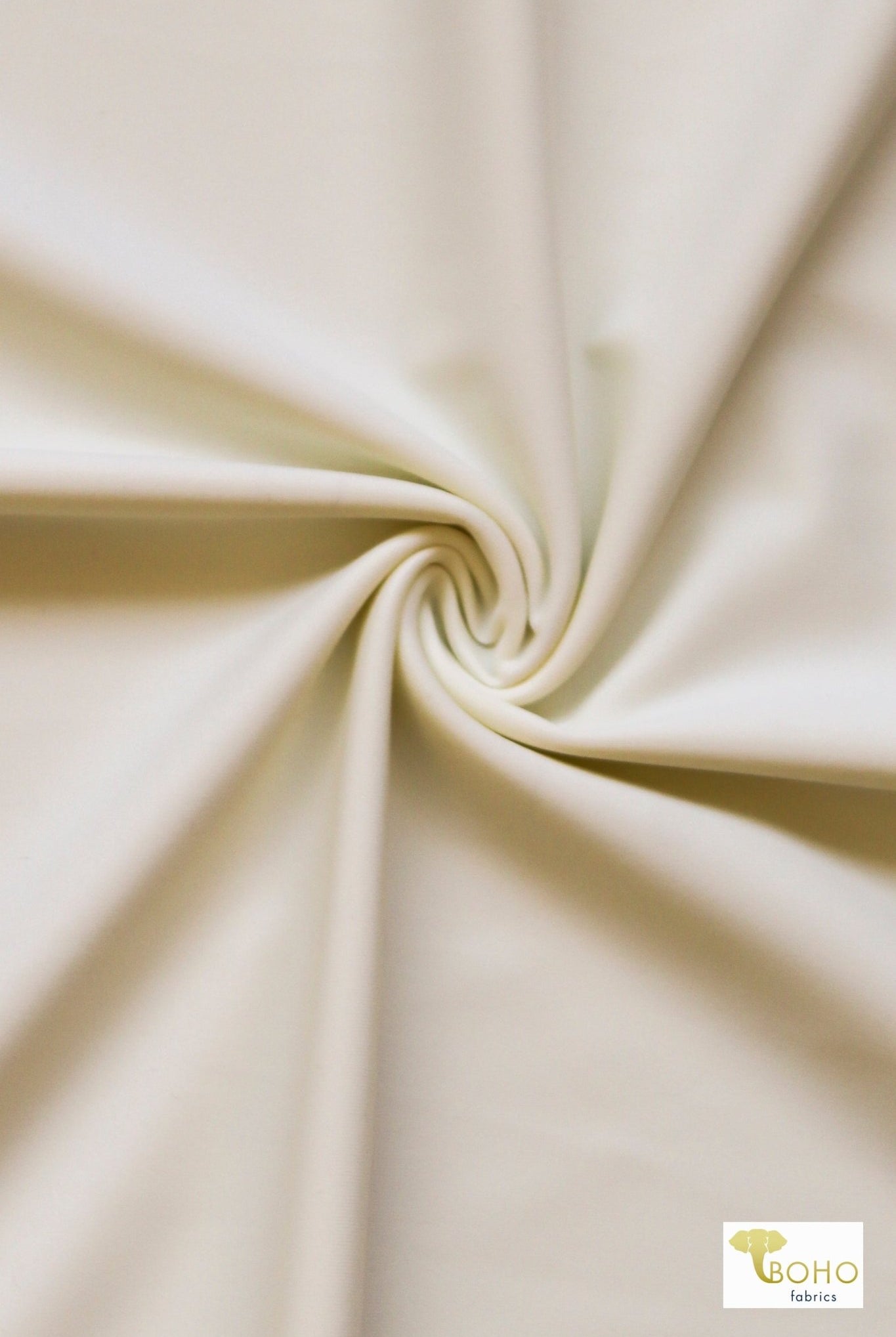 Ivory, Solid Swim Knit Fabric. - Boho Fabrics - Swim Knit, Solid Fabric